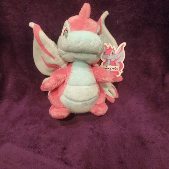 NWT Neopets Faerie Scorchio Plushie Limited Too Y2K Vintage Plush Fairy Dragon - Picture 3 of 11
